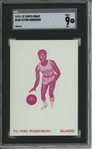 1972 Topps #104 Flynn Robinson 9 card progressive proof.